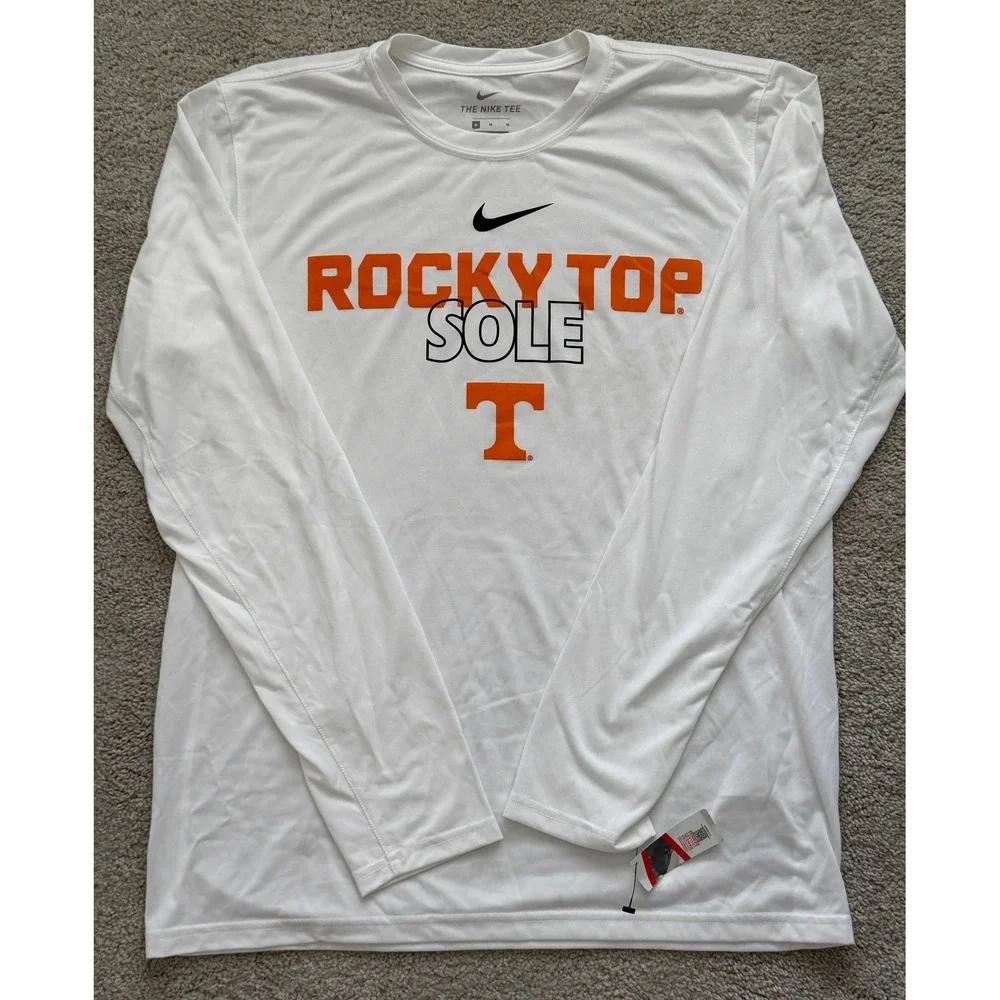 Nike Tennessee Volunteers Rocky Top Sole Dri-FIT Long Sleeve Shirt Mens Medium